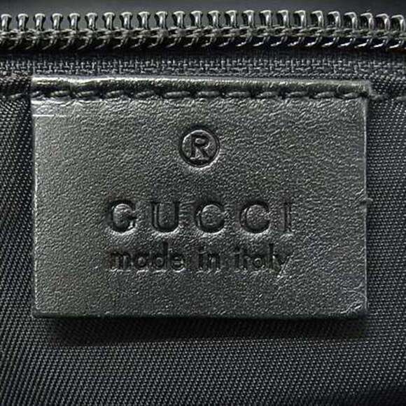 GUCCI Authentic Black Leather Shoulder Bag - Picture 6 of 6